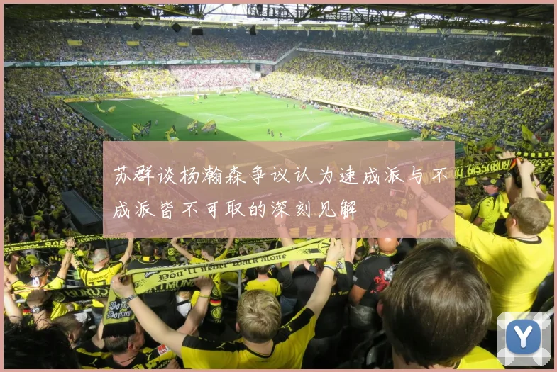 苏群谈杨瀚森争议认为速成派与不成派皆不可取的深刻见解
